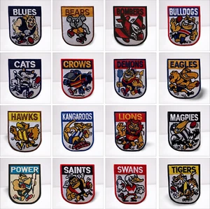 AFL RETRO FOOTBALL EMBROIDERED PATCHES 80x65mm - Picture 1 of 12