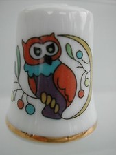 Vintage Thimble Sewing Dice - LES CHOUETTES MODERNES - #8