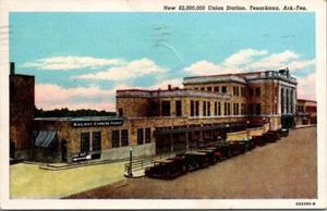 Neu 2.000.000 $ Union Station Texarkana, Ark Tex Texas Arkansas Postkarte PM 1945 - Bild 1 von 2