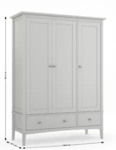 MARKS & SPENCERS GRIGIO CHIARO HATINGS ARMADIO TRIPLO SPEDIZIONE GRATUITA🚚 - Foto 1 di 2