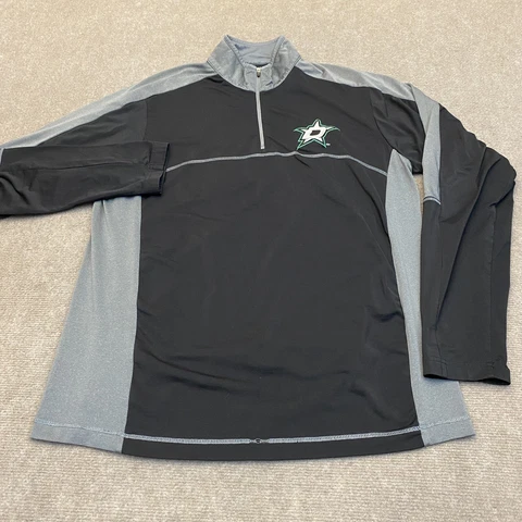NHL Dallas Stars Hockey Antigua Sweatshirt Mens Medium Pullover 1/4 Zip Logo Cover