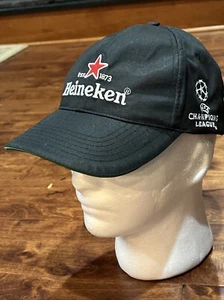 Heineken Bier Kappe UEFA Champions League Fußball Riemen Rücken Mütze - Bild 1 von 6