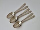Smart Set Of 6 Art Deco Solid Sterling Silver Coffee Spoons 1931/ 10.8 Cm/ 68 G