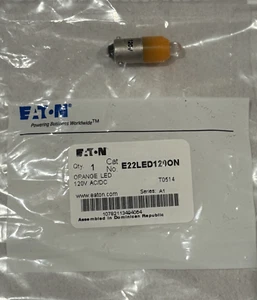 Eaton E22LED120ON Pilot Devices - Ashville Pushbutton 120V LED Orange Light Unit - Picture 1 of 1