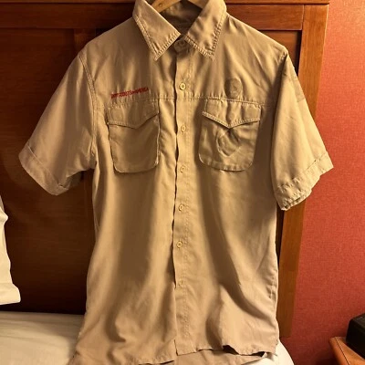 Vented Microfiber Poly Boy Scout BSA UNIFORM SHIRT Mens Small Short Sleeve N41 - Image 1 of 4