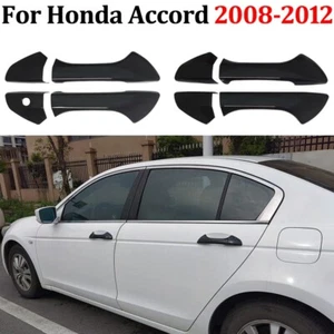 For Honda Accord 2008-2012 Car Door Handle Covers Caps Trim Overlay Gloss Black - Picture 1 of 9