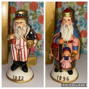 Vintage Memories of Santa 1912 UNCLE SAM 1896 ST. NICHOLAS-Lot of 2 New in box - Picture 1 of 15