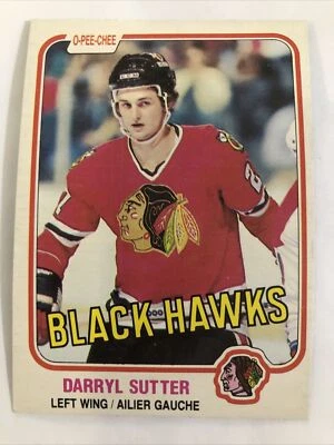 1981-82  O-PEE-CHEE DARRYL SUTTER ROOKIE CARD #65 Chicago Blackhawks - Image 1 of 2