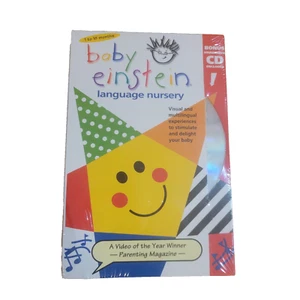 Baby Einstein: Language Nursery VHS Tape 2004 Includes Bonus CD Education NEW - Picture 1 of 6