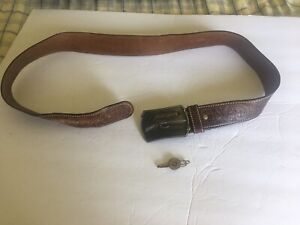 Vintage Remington Belt Buckle (w/belt) And Money Clip
