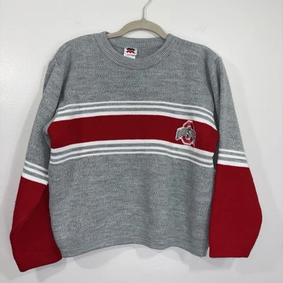 Vintage 90s Ohio State Knit Sweater Kids Size Large 16/18 Or Adult Small - Image 1 of 4