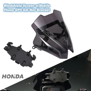 Windshield Screen w/Mobile Phone GPS Sat Nav Bracket For Honda CB750 Hornet 750 - Picture 1 of 24