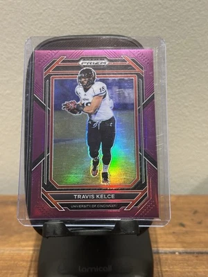2023 Panini Prizm Draft Picks Travis Kelce #95 Purple 18/75 Jersey Number - Image 1 of 2
