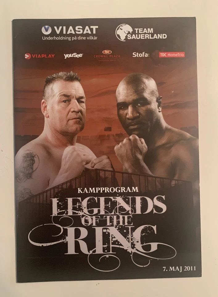 Evander Holyfield-Brian Nielsen 2011 Program; Denmark; Holyfield’s Last ProFight - Image 1 of 1
