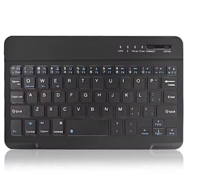 Bluetooth Tastatur kabellos Wireless Mini PC Handy Tablet QWERTY US Layout 25 cm - Bild 1 von 4
