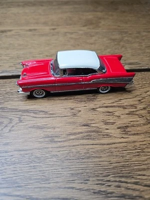 Chevrolet Belair 1957 cupé deportivo Dinky Matchbox coche fundido a presión escala 1:43 rojo Foto 1 de 4