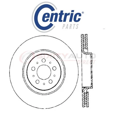 Centric C-TEK Disc Brake Rotor for 2003-2014 Volvo XC90 2.5L 2.9L 3.2L 4.4L yh Foto 1 de 4