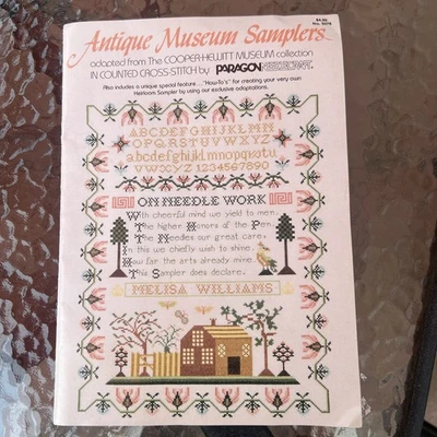 PARAGON ~ ANTIQUE MUSEUM SAMPLERS ~ COUNTED CROSS STITCH ~ COOPER HEWITT MUSEUM - Image 1 of 4