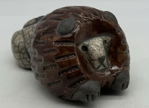 Gerhard De Beer Art Pottery Clay Raku Lion Mid Century Modern MCM Figurine - Picture 1 of 12