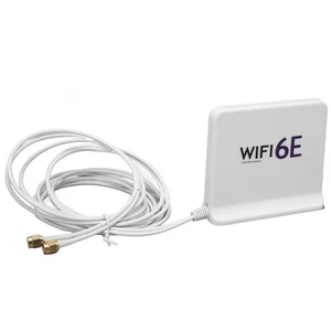 White WiFi6E Wireless Network Card Antenna Omnidirectional 4dBi High Gain 2. NEW - Afbeelding 1 van 12