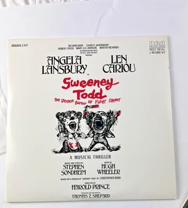 Vintage Sweeney Todd 2 LP Vinyl RCA Red Seal Angela Lansbury Len Cariou 1979 - Foto 1 di 16