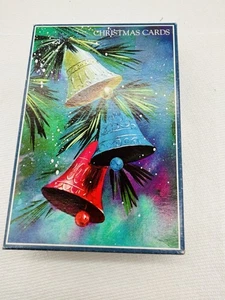 Vintage Weihnachtskarten in Schachtel. Set mit 8 Karten & 8 Umschlägen. - Bild 1 von 6