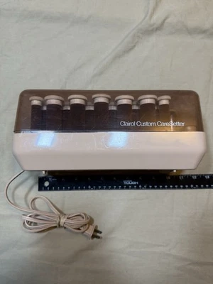 Vintage Clairol Custom Caresetter 20 Velvet KF-20 Hot Rollers NO Clips Works - Image 1 of 4