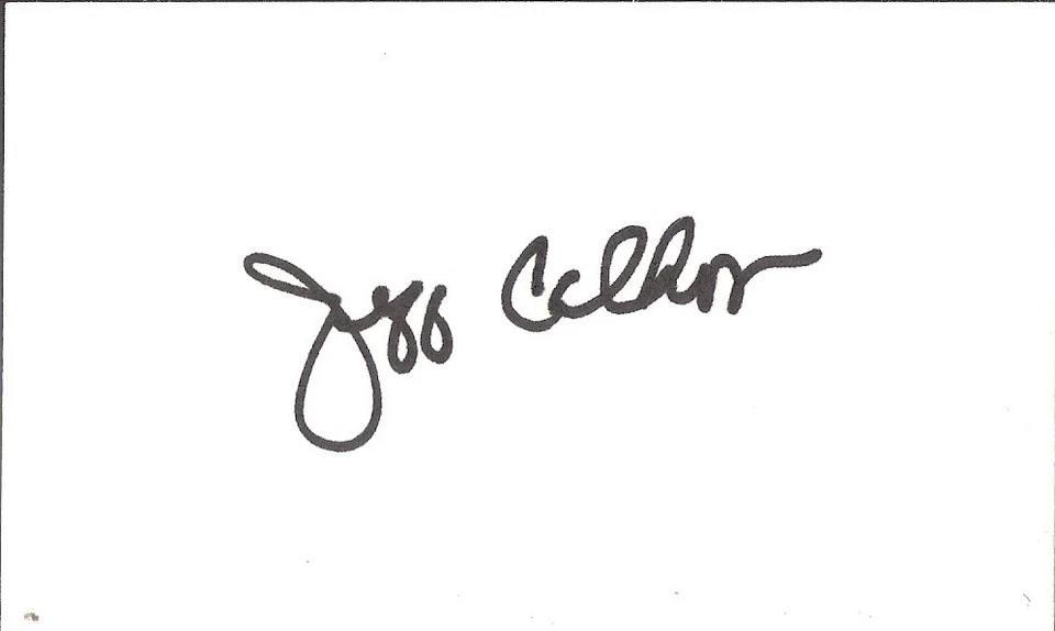 Jeff Calhoun Philadelphia Phillies Houston Astros Autographed 3x5 Index Card - Image 1 of 1