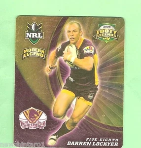 2008  RUGBY LEAGUE  TAZO  #41  DARREN LOCKYER,  BRISBANE BRONCOS - Bild 1 von 1
