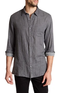 M350 NWT VINCE MELROSE DOUBLE WEAVE MEN SHIRT SIZE S $195 - Picture 1 of 3