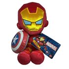 Nwt Marvel 8-Inch Plush Iron Man W/ Captain America's Shield. Limited Edition!