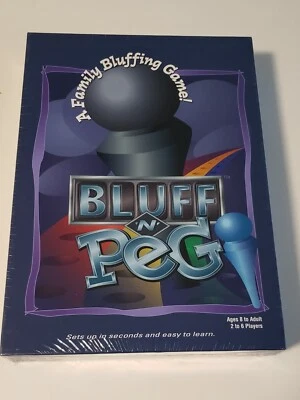 BLUFF 'N' PEG Family Bluffing Game Night Ages 8+ - Image 1 of 3