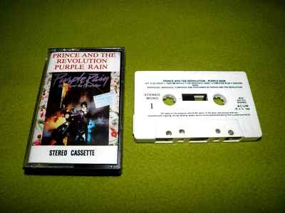 Prince - Purple Rain - RARE 1984 Israel 1st Press Cassette NM Hebrew Print !! - Image 1 of 3