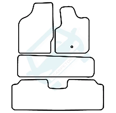 Fits Seat Alhambra 1996 - 2006 Tailored Car Mats - Image 1 of 3