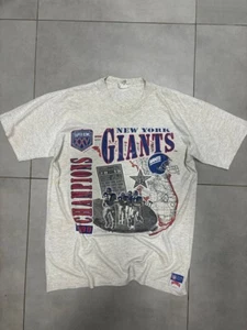 Giants New York Champions 1989 year vintage USA NFL t-shirt size XL - Picture 1 of 11