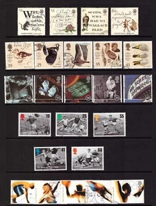 Gran Bretaña GB 1996 sellos usados 9 juegos completos colección - Imagen 1 de 2