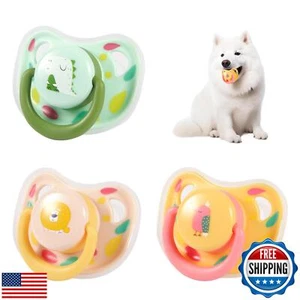 PEUTIER 3pcs Dog Pacifiers, Silicone Puppy Kitten Calming Pacifier Cute Dog P - Picture 1 of 5