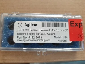 AGILENT 5182-9673 FRONT FERRULE,0.74MM ID FOR .8MM OD COLUMNS (10/PACK) - Imagen 1 de 2