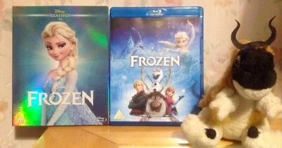 rare FROZEN 1 HEROES O RING BLU RAY Slip cover collectors Edition Elsa Blue Foil - Image 1 of 2