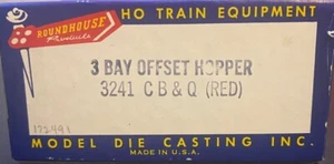 Roundhouse HO - 3-Bay Offset Hopper Burlington CB&Q 172491 - 3241 - SWB4 - Picture 1 of 2