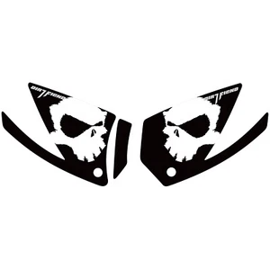 DFR GRIP IT KIT RAPTOR 700 BLACK SKULL FENDER RAPTOR700 YAMAHA GRAPHICS - Picture 1 of 3