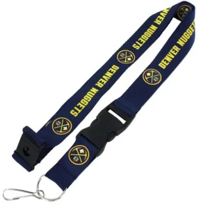Denver Nuggets Logo Lanyard - Navy NBA - Picture 1 of 2