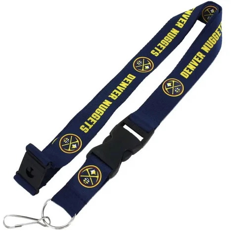Denver Nuggets Logo Lanyard - Navy NBA Cover