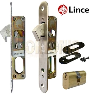 Lince Mortice blocco gancio scorrevole stile stretto con piccolo cilindro ovale UPVc - Foto 1 di 8