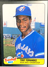 Tony Fernandez 1990 Fleer Baseball MVP  11 of 44 Toronto Blue Jays