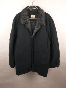 Camel Active Size 54 Sherpa Lined Overcoat Black Mens Jacket - Picture 1 of 13