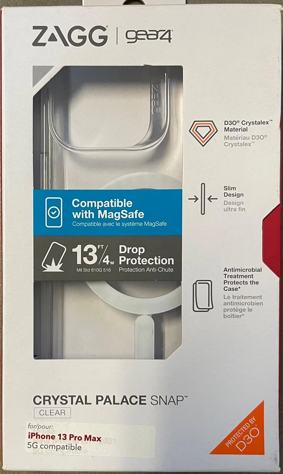 Funda transparente a presión Zagg Gear4 Apple iPhone 13 Pro Max Crystal Palace Foto 1 de 1