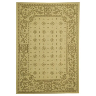 SAFAVIEH Outdoor CY1356-3001 Courtyard Natural / Brown Rug - Image 1 of 4
