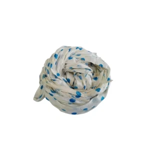 Polka dot recycled sari silk ribbon - Picture 1 of 6
