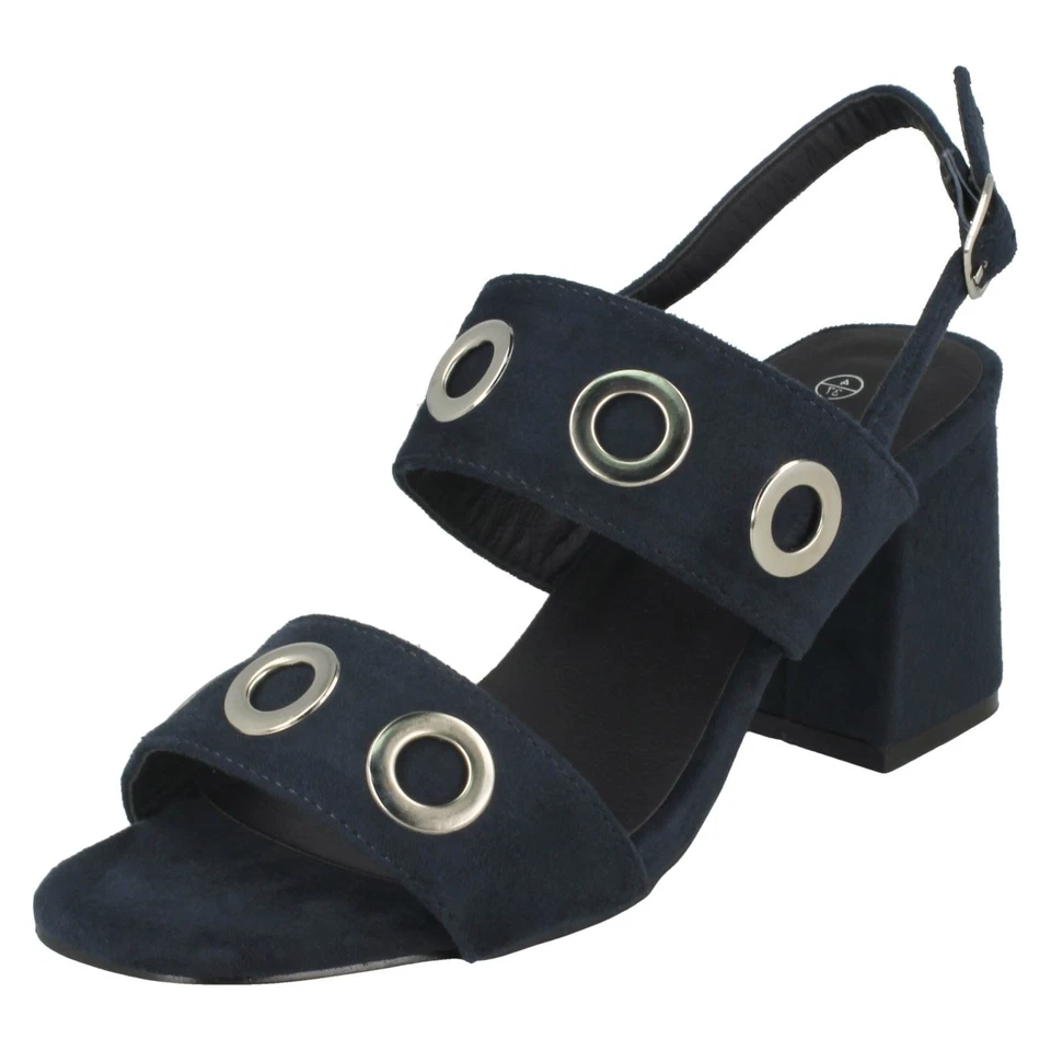 Mujer Anne Michelle Tacón Mediano Sandalias Tira en Tobillo - Imagen 1 de 1